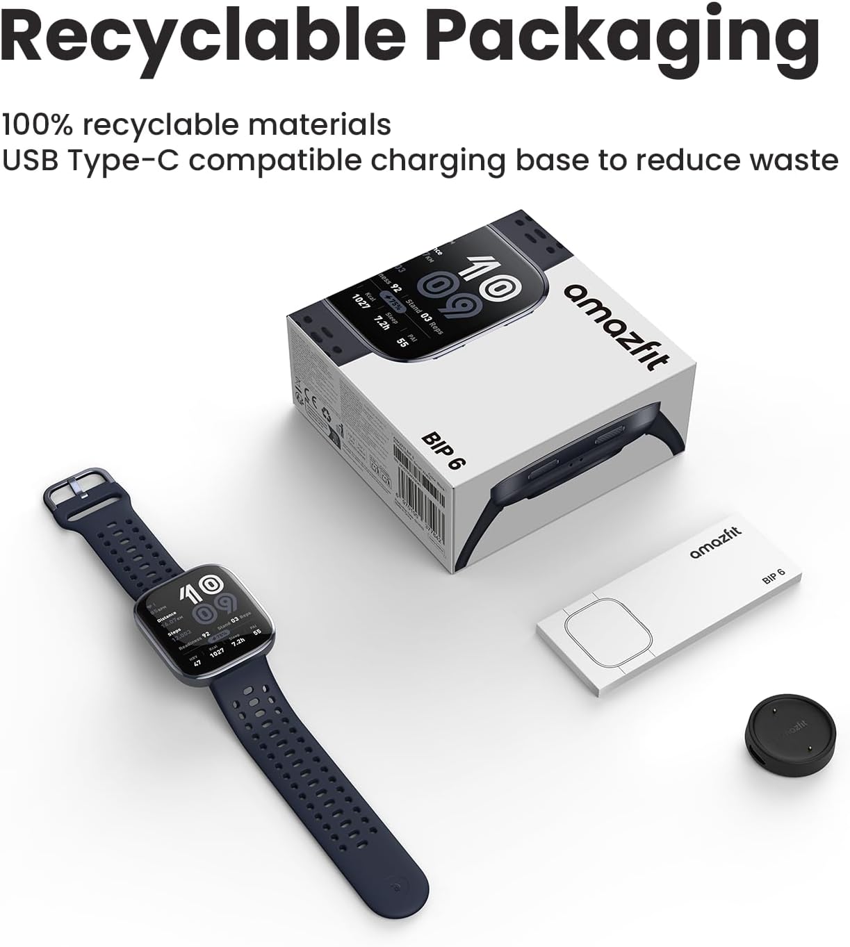 „Amazfit Bip 6“ išmanusis laikrodis, 46 mm