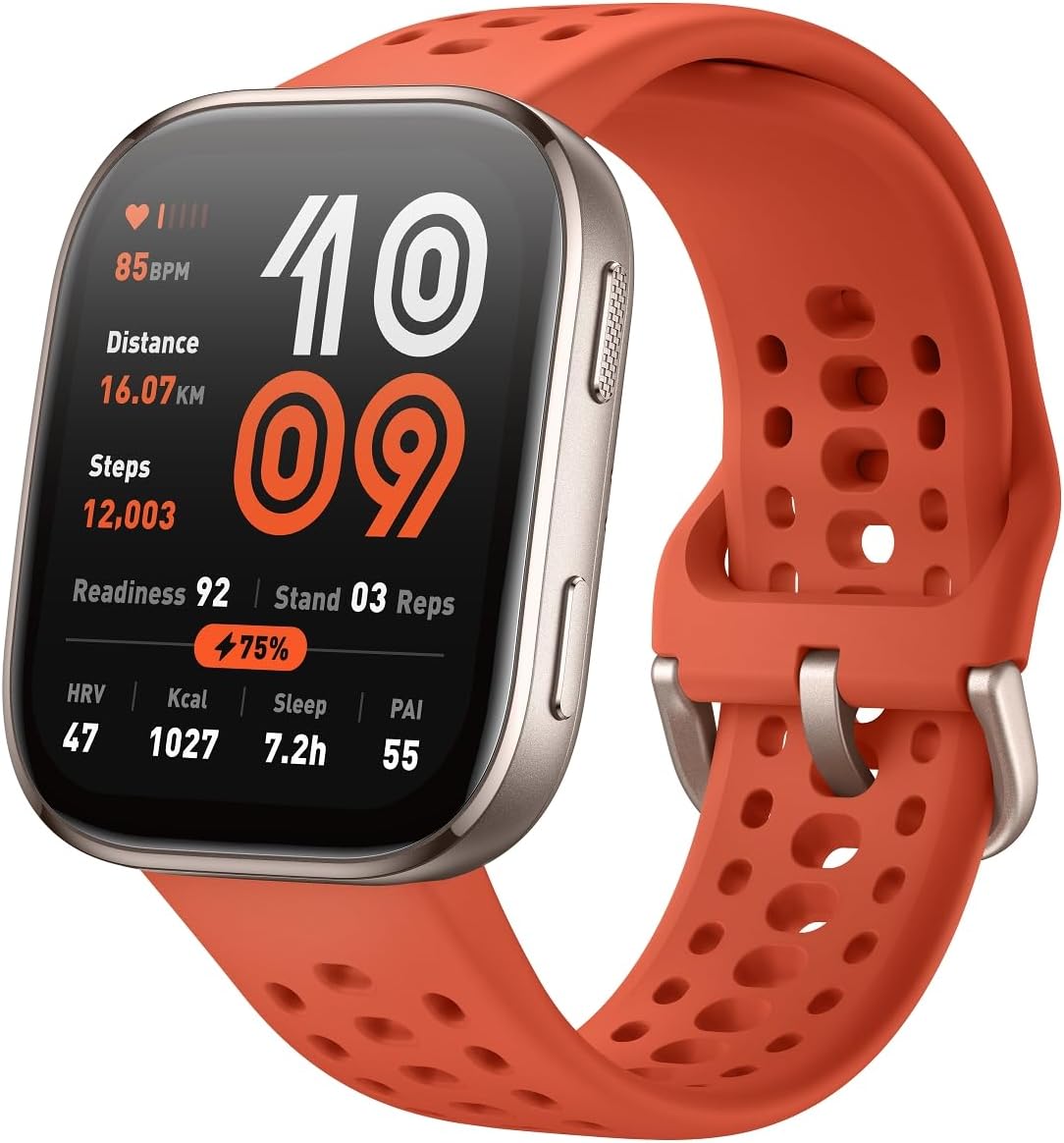 „Amazfit Bip 6“ išmanusis laikrodis, 46 mm Raudona