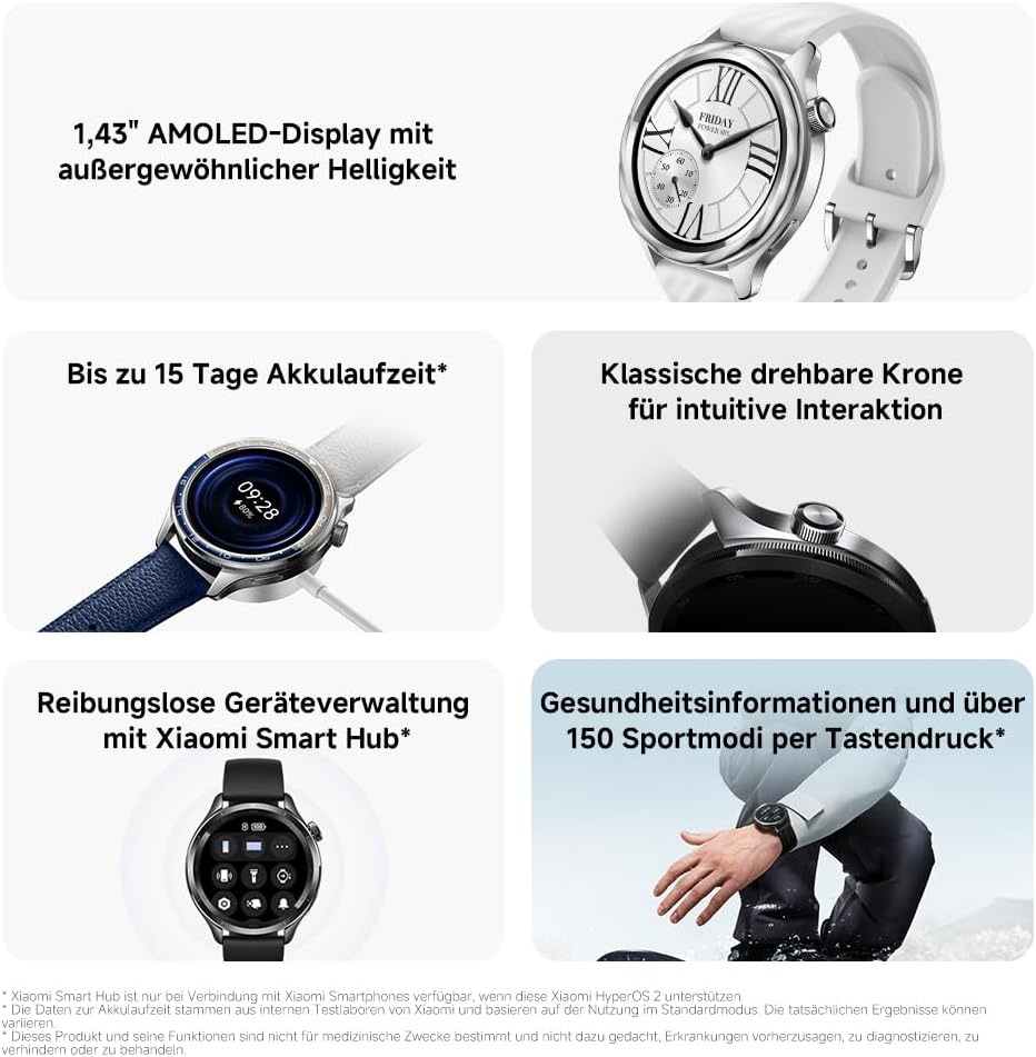 Xiaomi Watch S4“ sidabrinis