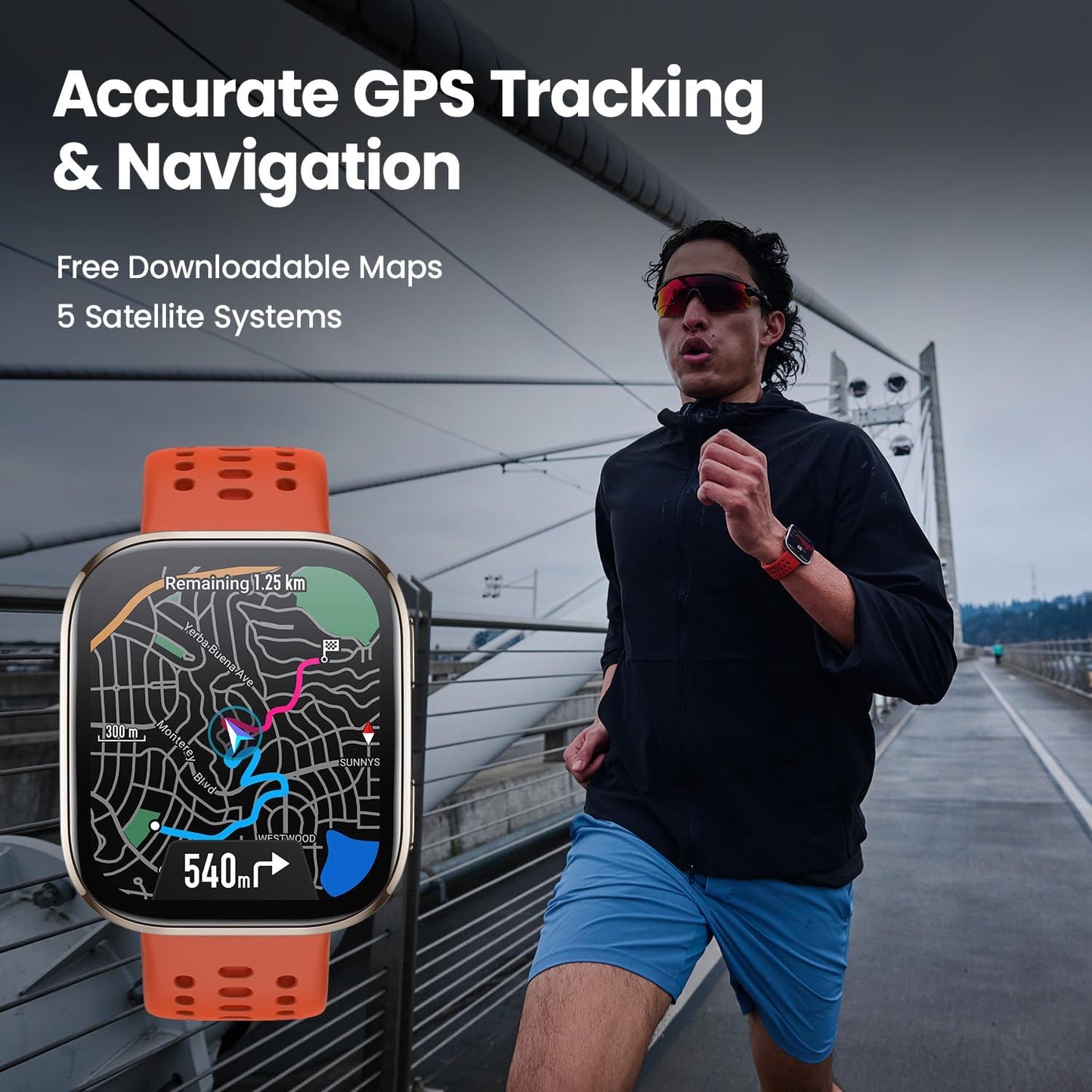 „Amazfit Bip 6“ išmanusis laikrodis, 46 mm Raudona